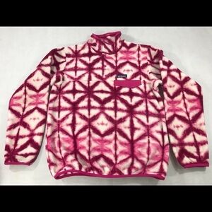 Patagonia Synchilla Tie Dye Fleece Pullover Sweater S Read